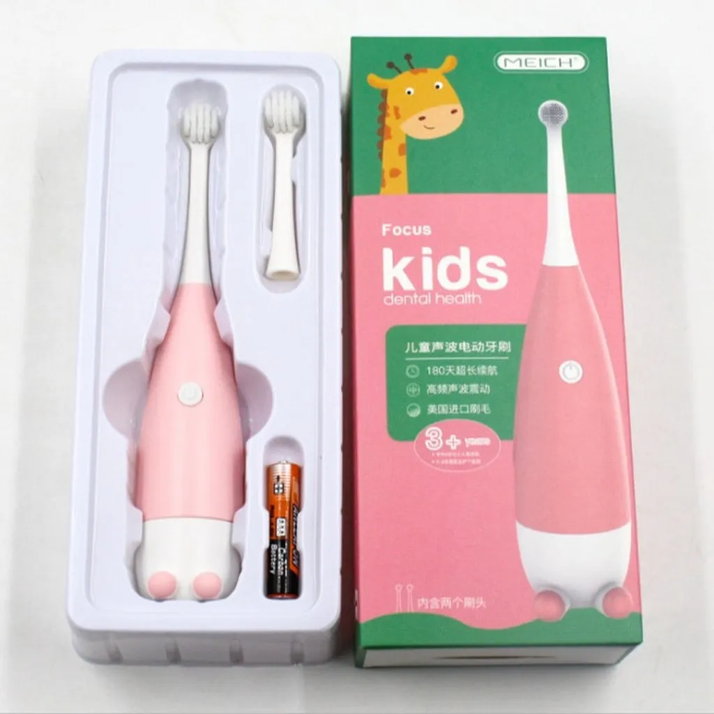 Alternative view of Bộ Bàn Chải Đánh Răng Điện Cho Bé Kids Kèm Pin - Gdn