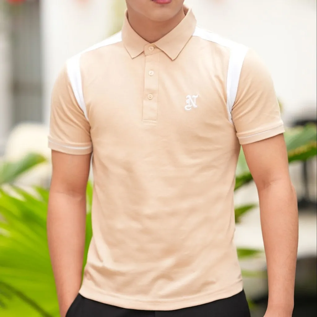 Alternative view of Aó Polo Cộc Tay Phối Màu Cổ Basic Thêu N Sang Trọng ,trẻ Trung 2024