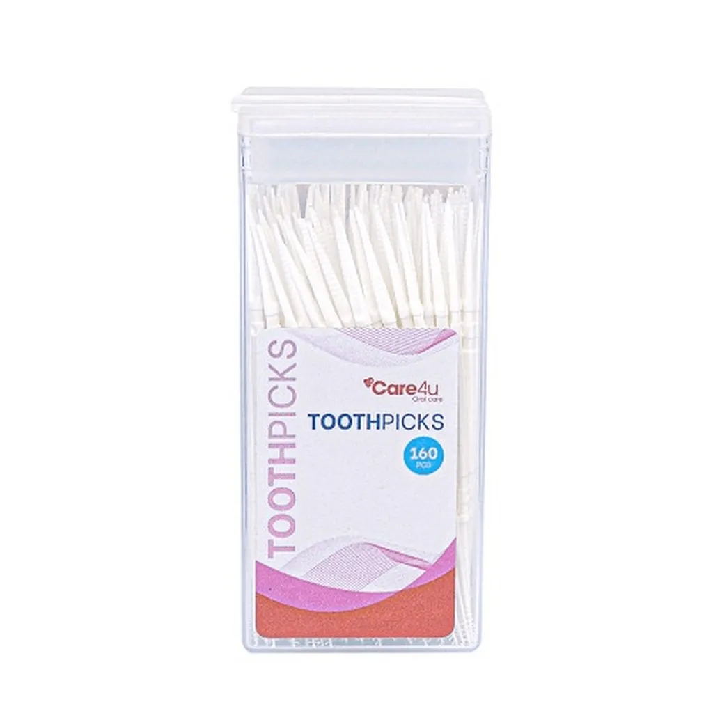 Alternative view of [ Mua 2 Tặng 1 ] Hộp Tăm Nhựa 160 Chiếc Care4u Nhập Khẩu Chính Hãng