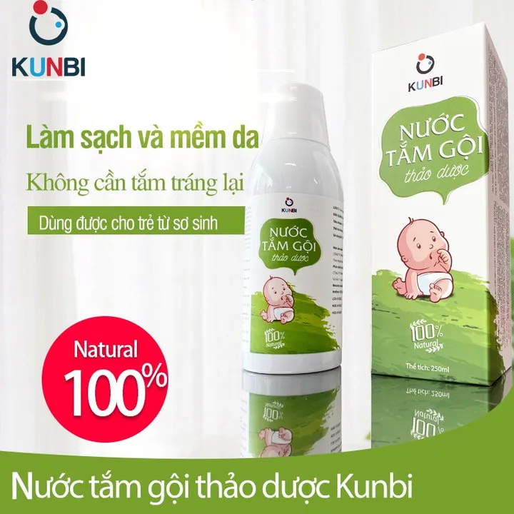 Nước Tắm Gội Thảo Dược Cho Bé Sơ Sinh Kunbi Chai 250ml 24075 - Lady's Passion