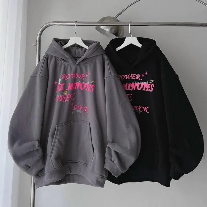 Áo Hoodie Nỉ Nữ In Hình In Chữ Rover In Cá Tính Thời Trang Hot Trend - Htm Fashion