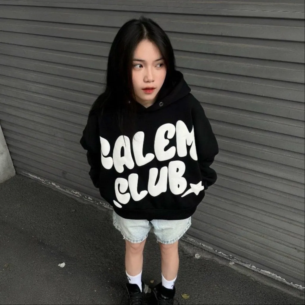 Alternative view of Áo Khoác Nỉ Nam Nữ In Chữ Calem Siêu Ngầu Form Chuẩn Thoải Mái Thời Trang - Htm Fashion
