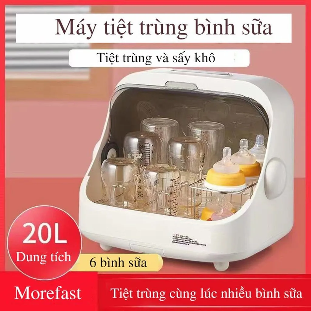 Máy Tiệt Trùng Và Sấy Khô Bình Sữa Uv Morefast Dung Tích Lớn, Tiệt Trùng Được 6 Bình Cùng Lúc 55850 - Lady's Passion