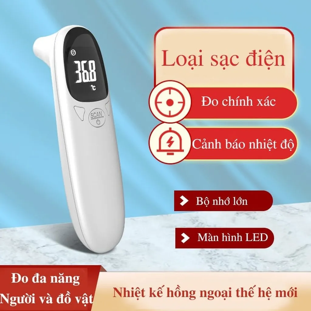 Nhiệt Kế Hồng Ngoại Thế Hệ Mới Có Sạc Điện 55841 - Lady's Passion