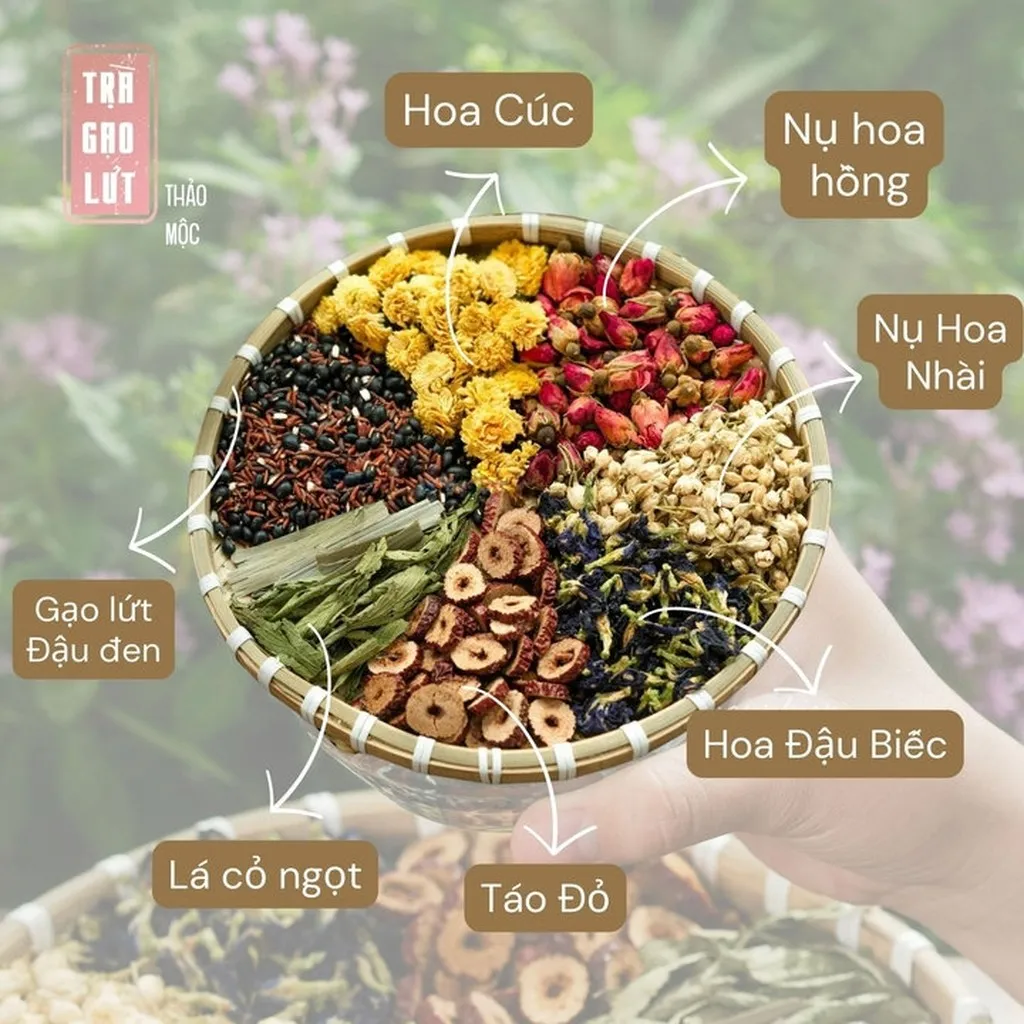 Alternative view of Trà Gạo Lứt Đậu Đen Mix 8 Vị Thảo Mộc - Bamboo