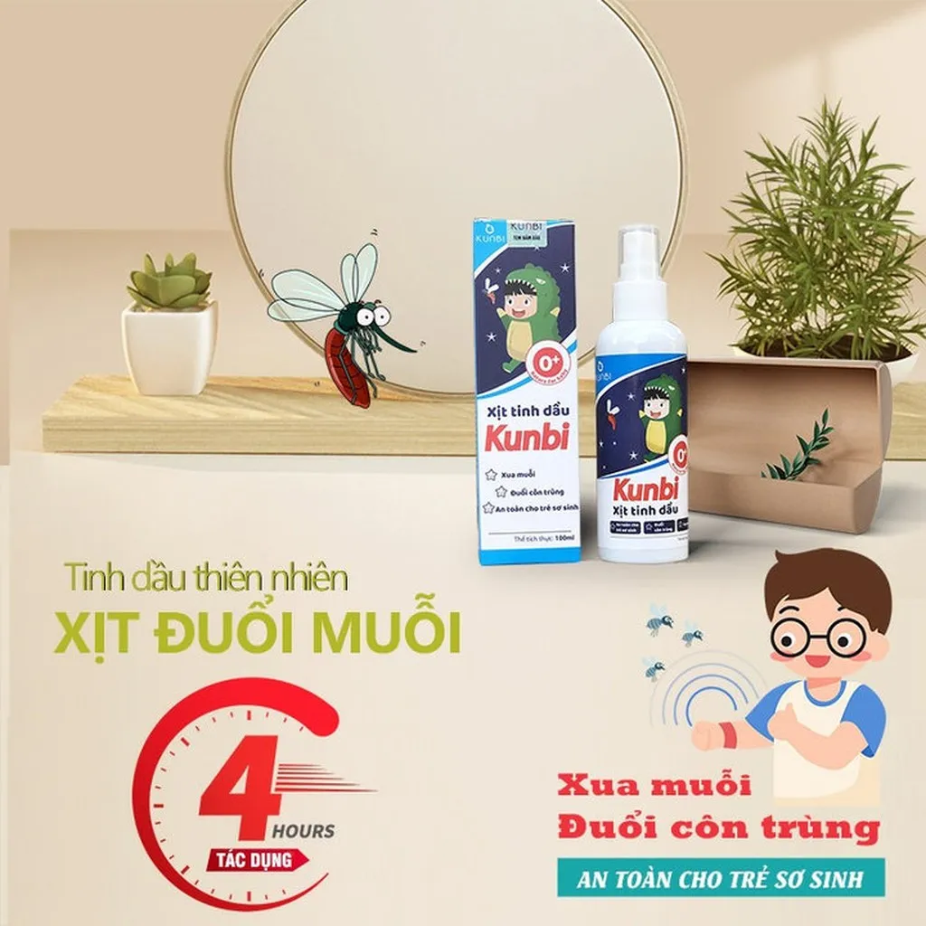 Xịt Tinh Dầu Đuổi Muỗi Và Côn Trùng Kunbi Chai 100ml 00867 - Lady's Passion