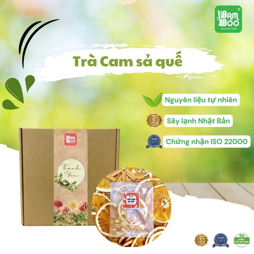 Trà Cam Sả Quế Detox Tăng Sức Đề Kháng - Bamboo