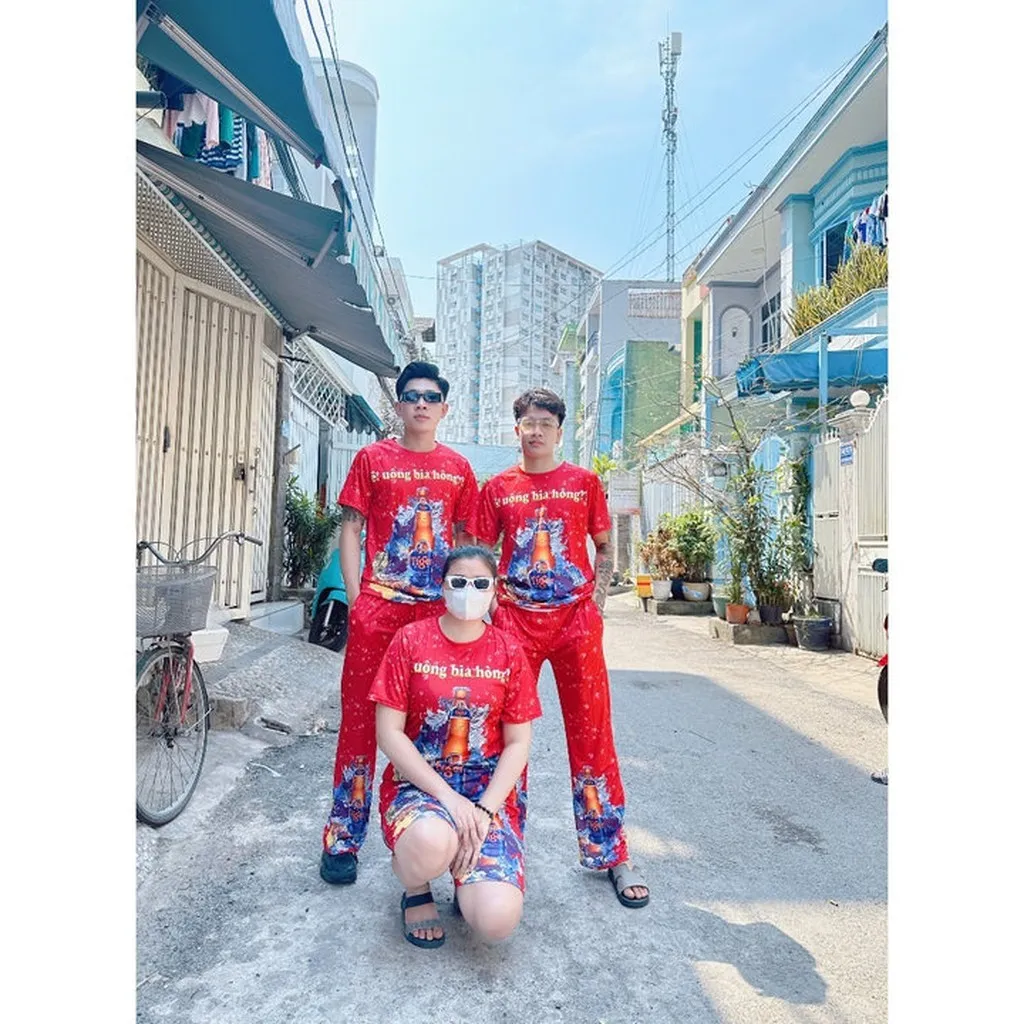 Bộ Bia Tiger Đỏ In 3d Thể Thao Hè Nam Nữ, Thun Lạnh 100% Mềm Mịn Txu - Be Yourself