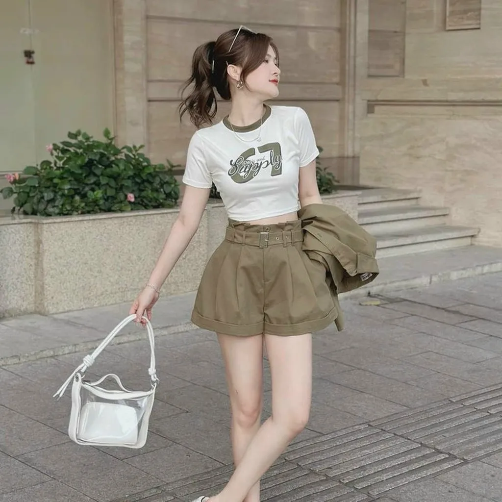 Alternative view of Set Bộ Thun Đùi Lửng Vải Cotton Co Dãn Thoải Mái Form Chuẩn - Htm Fashion