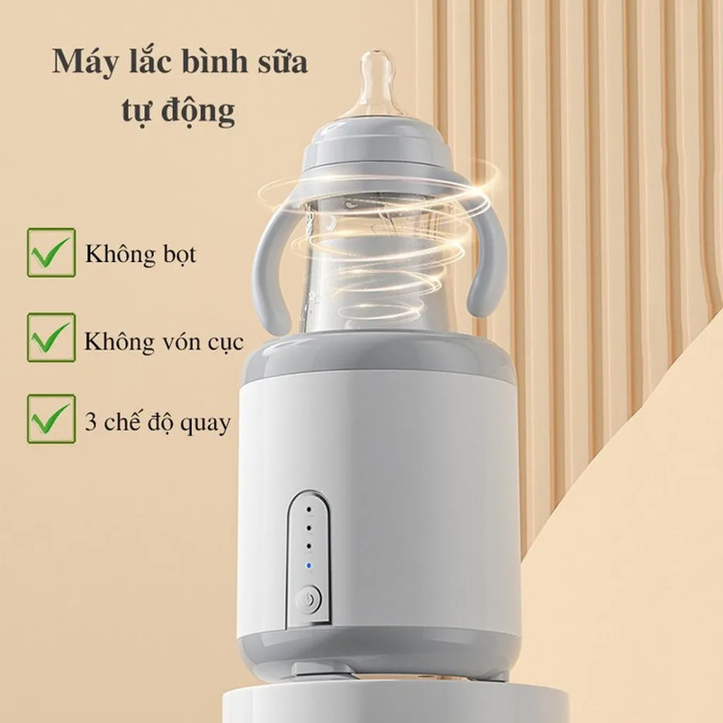 Máy Lắc Bình Sữa Tự Động Không Tạo Bọt, Không Vón Cục Sạc Usb 56041 - Lady's Passion