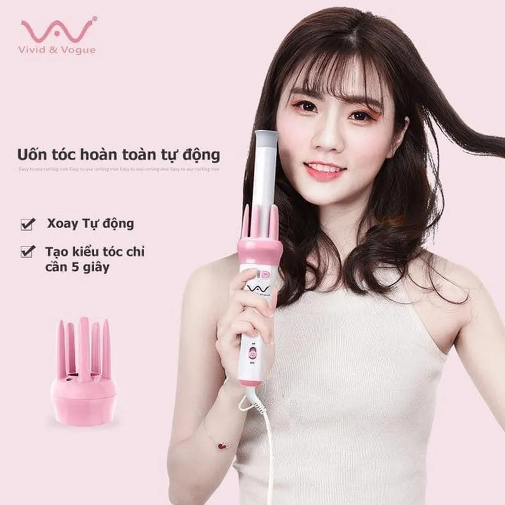 Máy Uốn Tóc Xoay Tự Động Vivid & Vogue - Gdn