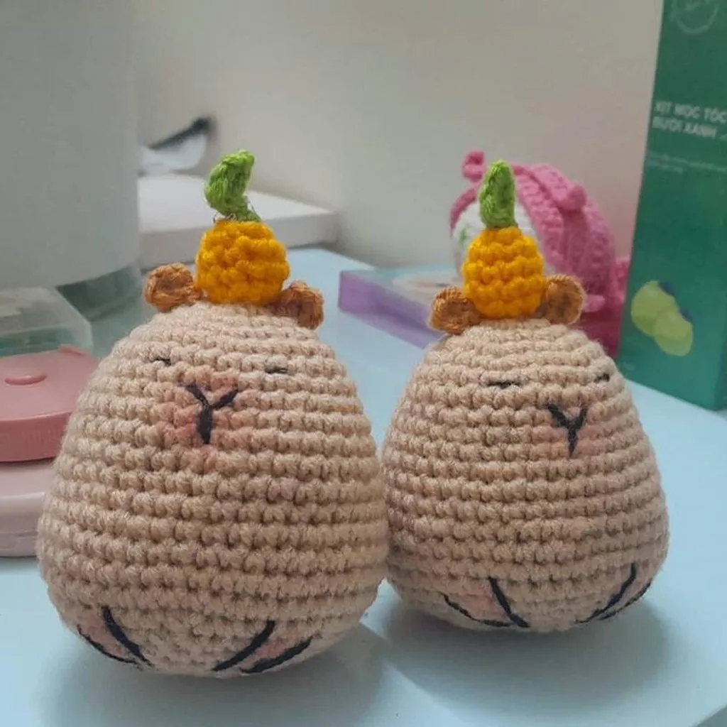 Alternative view of Chuột Lang Nước Kapybara Bằng Len Handamade Yukishop Yk27