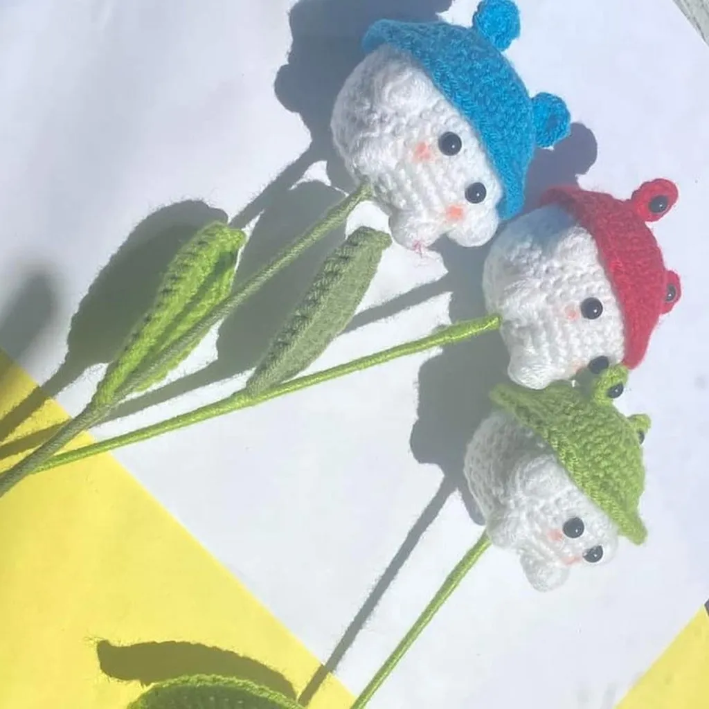 Alternative view of Hoa Len Bò Sữa, Pikachu, Nấm, Chuột, Gà, Thỏ,... Handmade Yukishop Yk30
