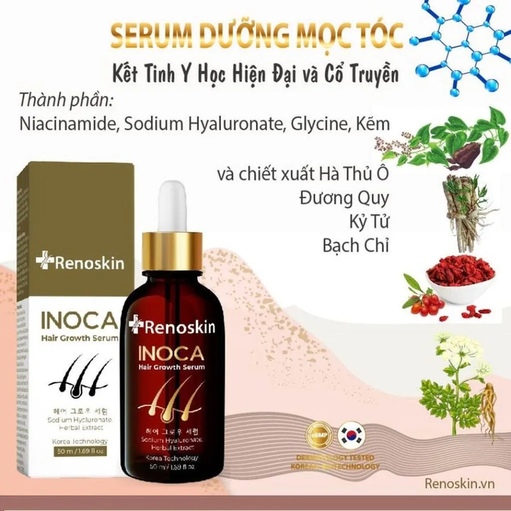 Alternative view of Serum Giảm Rụng Tóc Inoca Renoskin