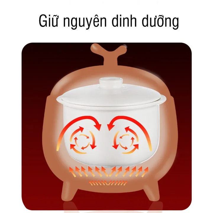 Alternative view of Nồi Nấu Cháo Chậm Topwow Giữ Nguyên Hương Vị, Dinh Dưỡng Của Món Ăn Cho Bé 40118 - Lady's Passion