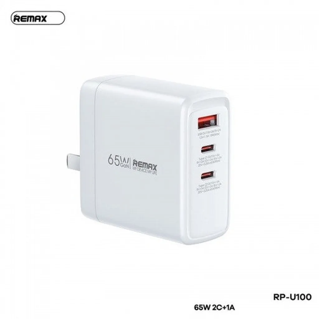 Alternative view of Hộp 1 Cái - Củ Sạc Nhanh 65w Rp-u100 Remax (màu Trắng)