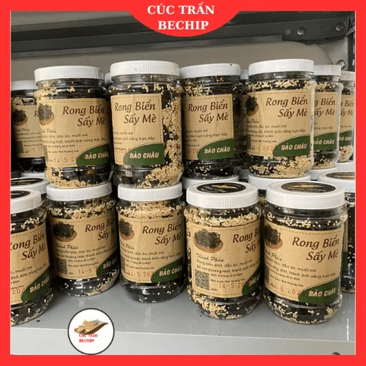 Combo 5 Hủ Rong Biển Sấy Tỏi Mè, Rong Biển Rắc Cơm, Giòn Rụm, Giàu Dinh Dưỡng Ctb621 - Bechip