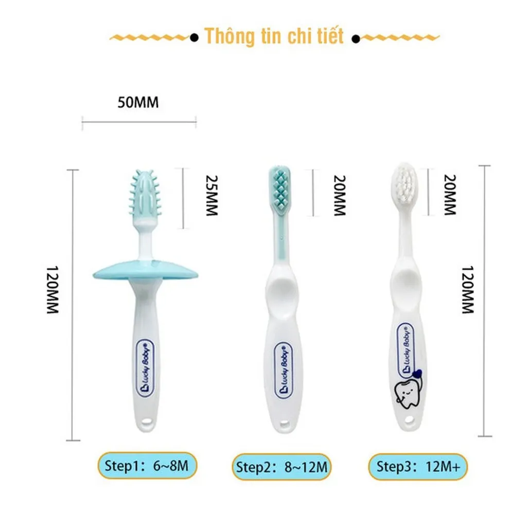 Alternative view of Bàn Chải Đánh Răng Trẻ Em Lucky Baby 3 Giai Đoạn 56574 - Lady's Passion