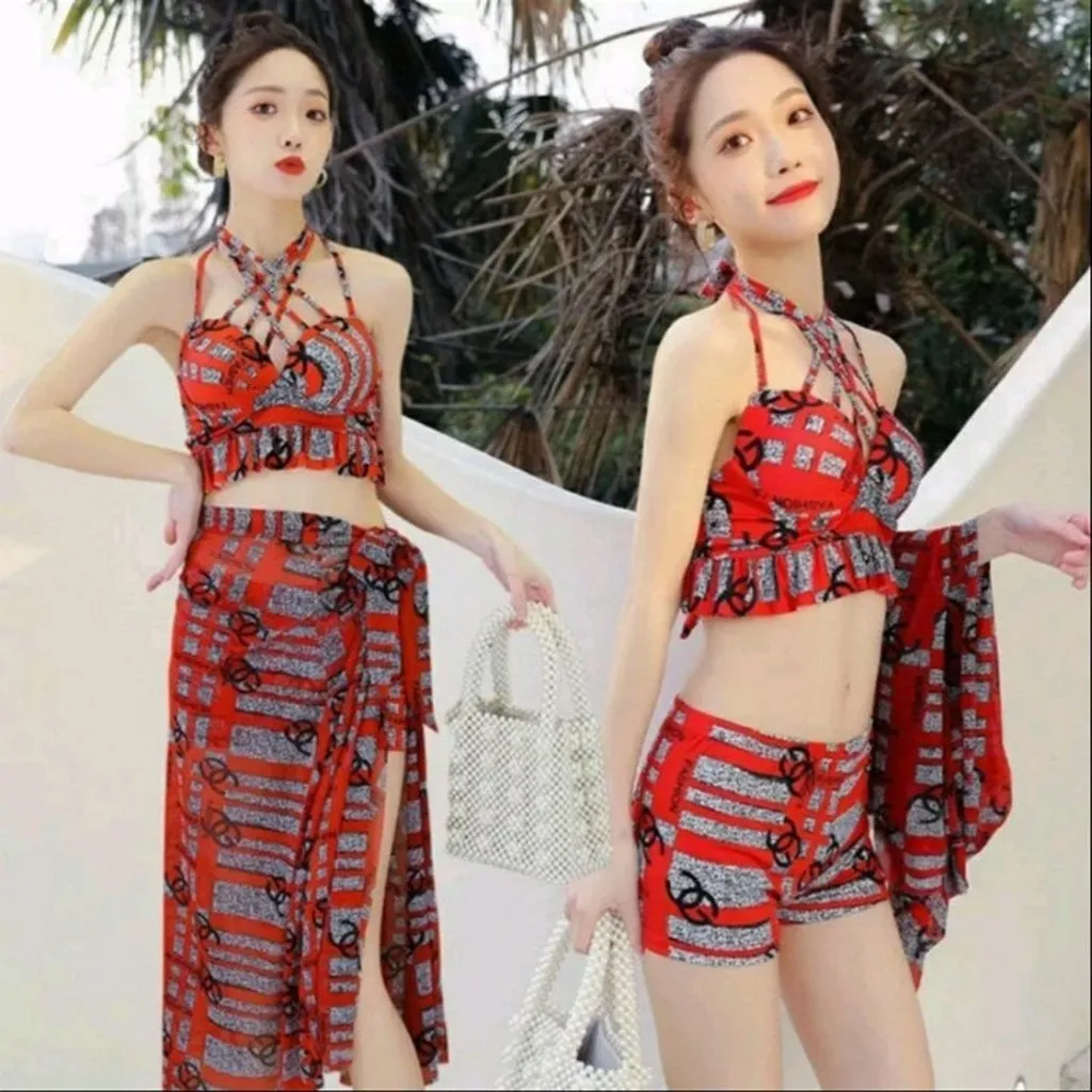 Sét Đồ Bơi Tắm Biển Nữ Bikini 3 Mảnh Cực Sexy Quyến Rũ -shop Mẹ Bống