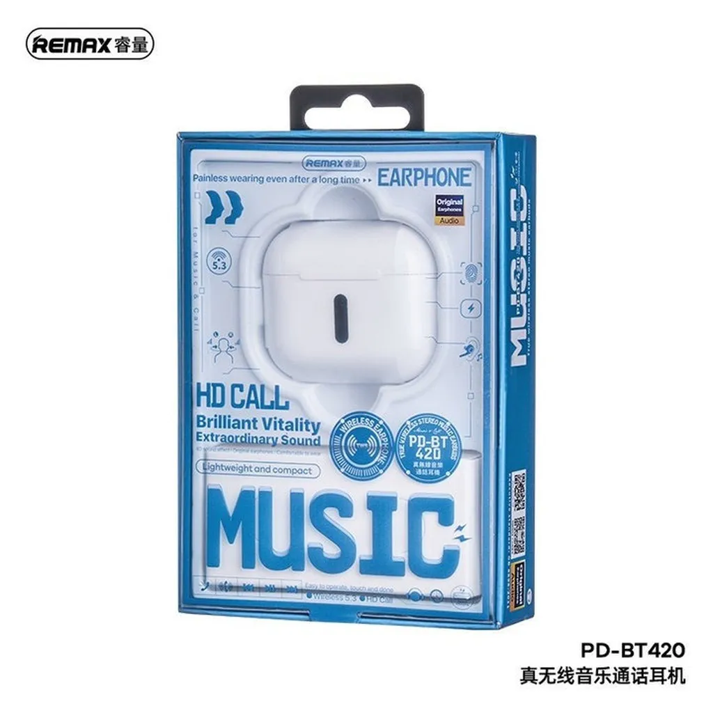 Hộp 1 Cái - Tai Nghe Bluetooth Bt420 Remax (màu Trắng)