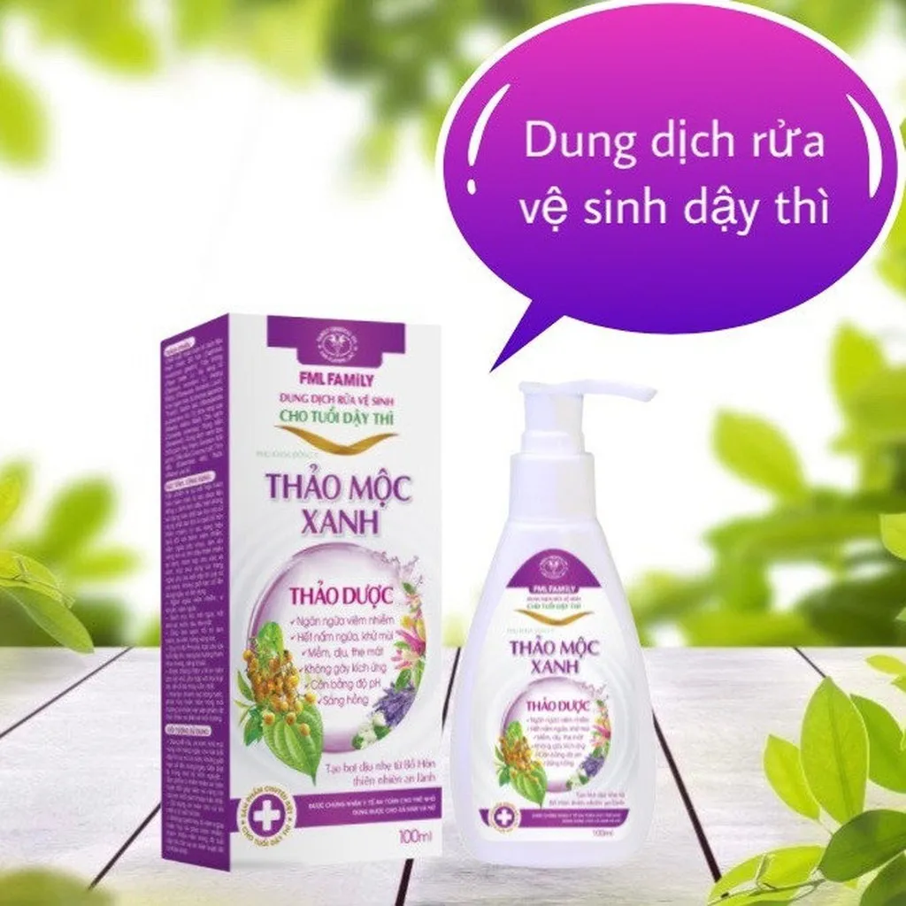 Alternative view of Dung Dịch Rửa Vệ Sinh Cho Tuổi Dậy Thì 100ml -thảo Mộc Xanh