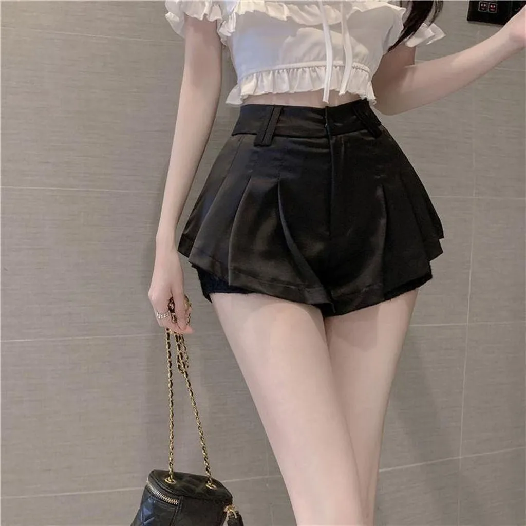 Alternative view of Quần Xòe Giả Váy Vải Tacta Phối Ren - Lê Phương Boutique
