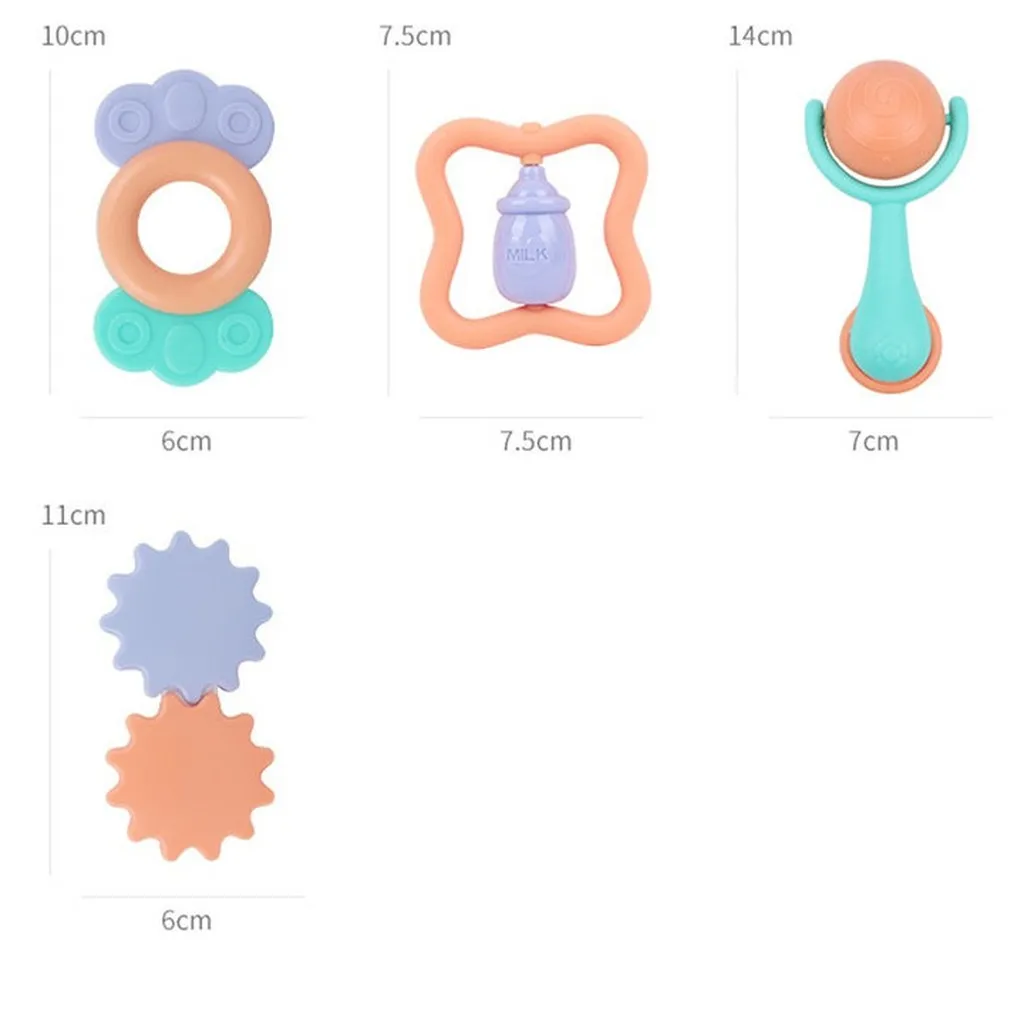 Alternative view of Đồ Chơi Xúc Xắc Gặm Nướu Silicon Baby Rattle 10 Chi Tiết 55360 - Lady's Passion