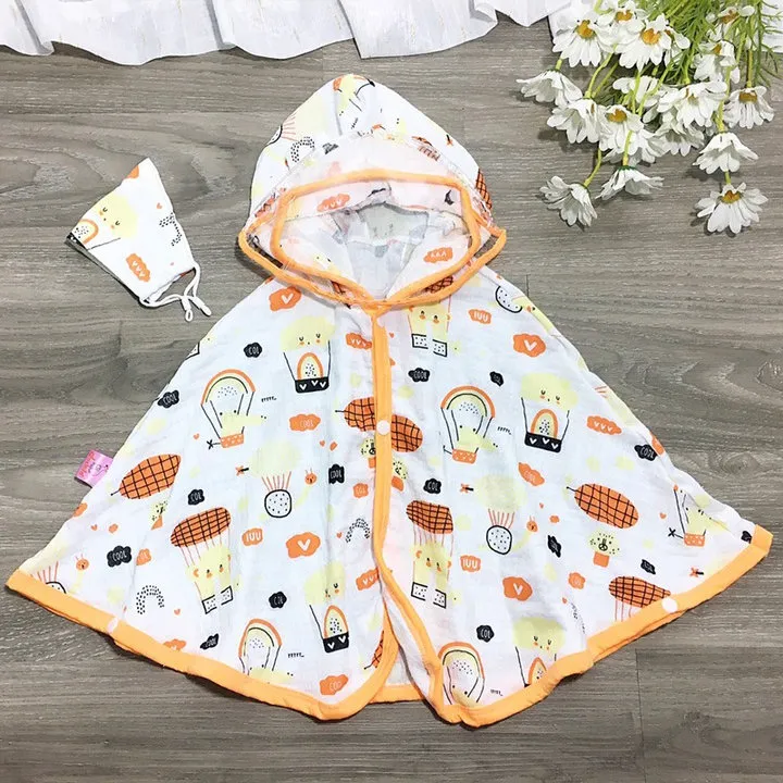 Alternative view of Áo Choàng Chống Nắng Cho Bé Chất Muslin Xô Có Kính Chống Giọt Bắn Tặng Kèm Khẩu Trang - Lady's Passion