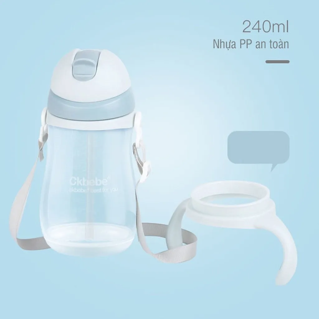 Alternative view of Bình Uống Nước Có Tay Cầm Và Dây Đeo Ck Bebe Nhựa Pp 240ml 57050 - Lady's Passion