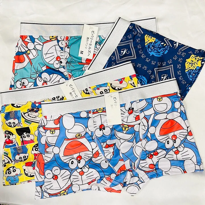 Quần Sịp Đùi Doraemon Từ 30-85kg Thun Lạnh Dành Cho Nam