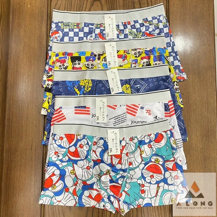 Alternative view of Quần Sịp Đùi Doraemon Từ 30-85kg Thun Lạnh Dành Cho Nam