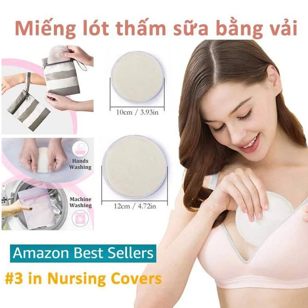 Miếng Lót Thấm Sữa Giặt Được Babuu Hộp 8 Miếng 79198 - Lady's Passion