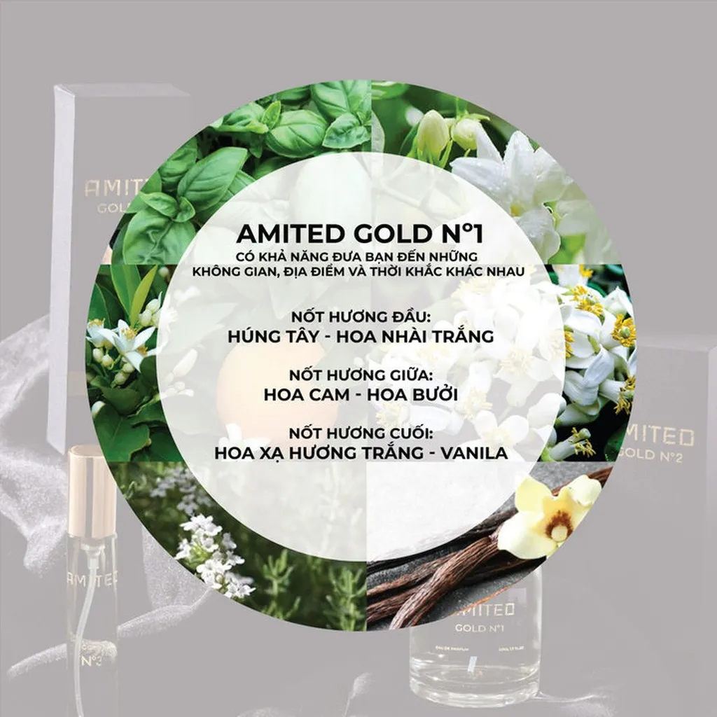 Nước Hoa Amited Gold N°1 - Sang Trọng, Lịch Lãm