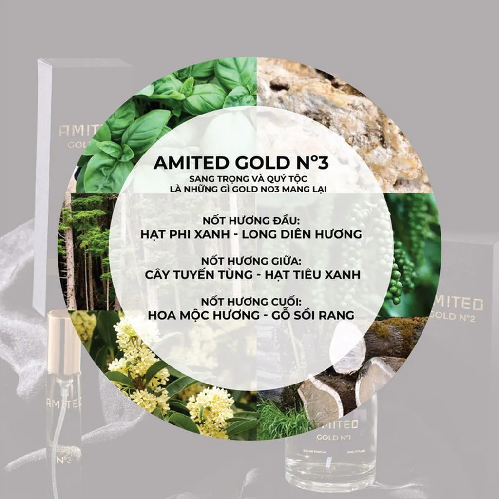 Nước Hoa Amited Gold N°3 10ml
