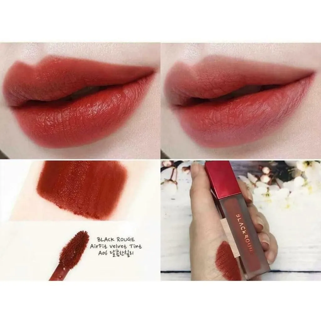 Alternative view of Son Kem Lì Lâu Trôi Hàn Quốc Velvet Airfit - Black Rouge