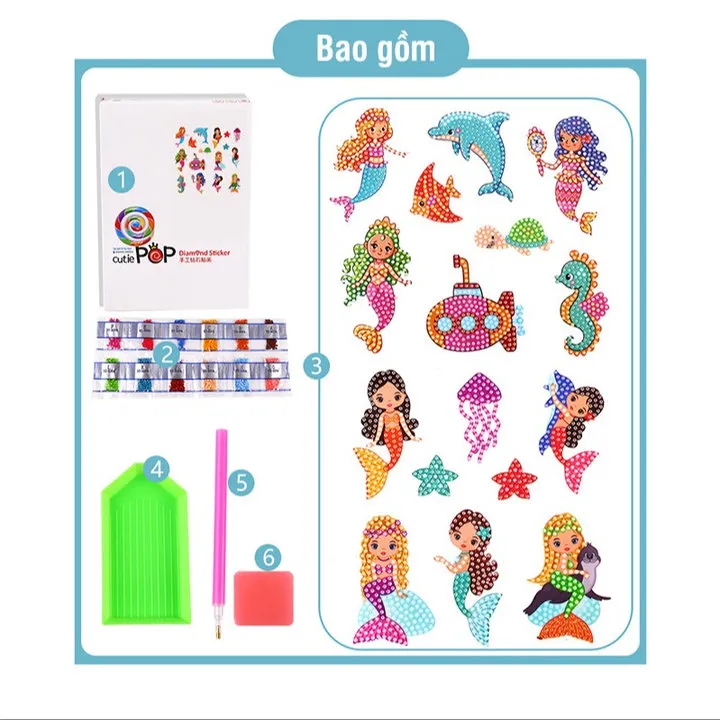 Alternative view of Bộ Sticker Tranh Đính Đá 55588 - Lady's Passion