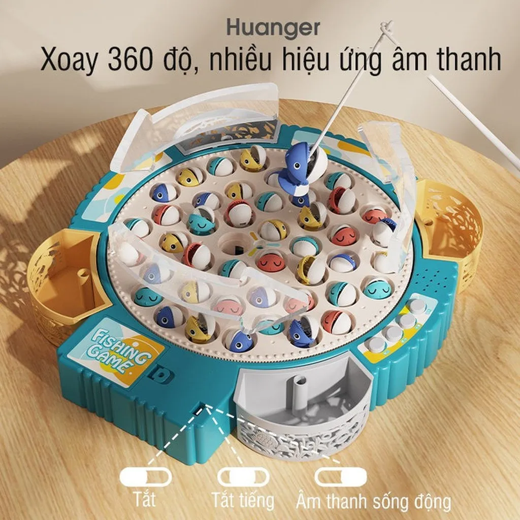 Đồ Chơi Trẻ Em Câu Cá Điện Lưỡi Câu 24pcs 5 Cần 55567 - Lady's Passion