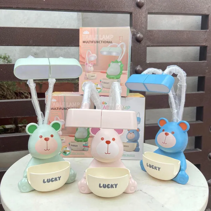 Đèn Học 2 Bóng Lucky Hình Gấu