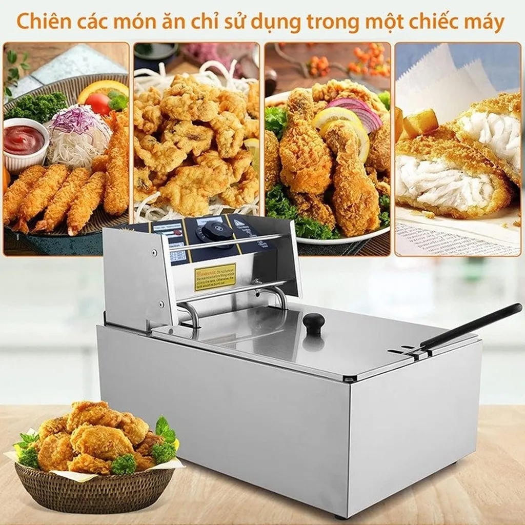 Bếp Chiên Nhúng, Bếp Chiên Điện Ngập Dầu Sunny- Sn01 Siêu Bền - Bh 12 Tháng