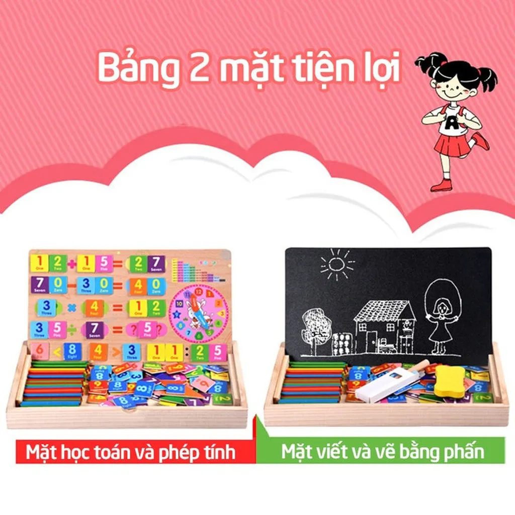Bảng Toán Học Thông Minh Chữ Số Kèm Que Tính 00853 - Lady's Passion