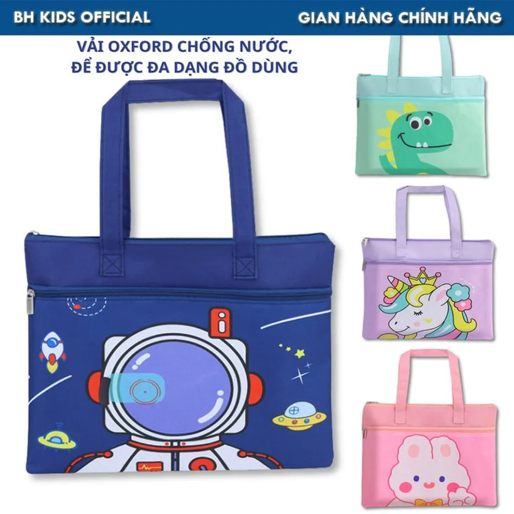 Túi Học Thêm, Túi Học Phụ Đạo Cho Bé Tiểu Học, Cấp 1, Cặp Sách Vải Oxford Chống Thấm Nước, Để Được Đa Dạng Đồ Ch145-bh Kids