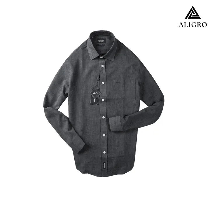 Alternative view of Áo Sơ Mi Nam Dài Tay Aligro Chất Liệu Pirma Cotton Mềm Mịn, Kiểu Dáng Đơn Giản, Tinh Tế Algs159 - Aligro