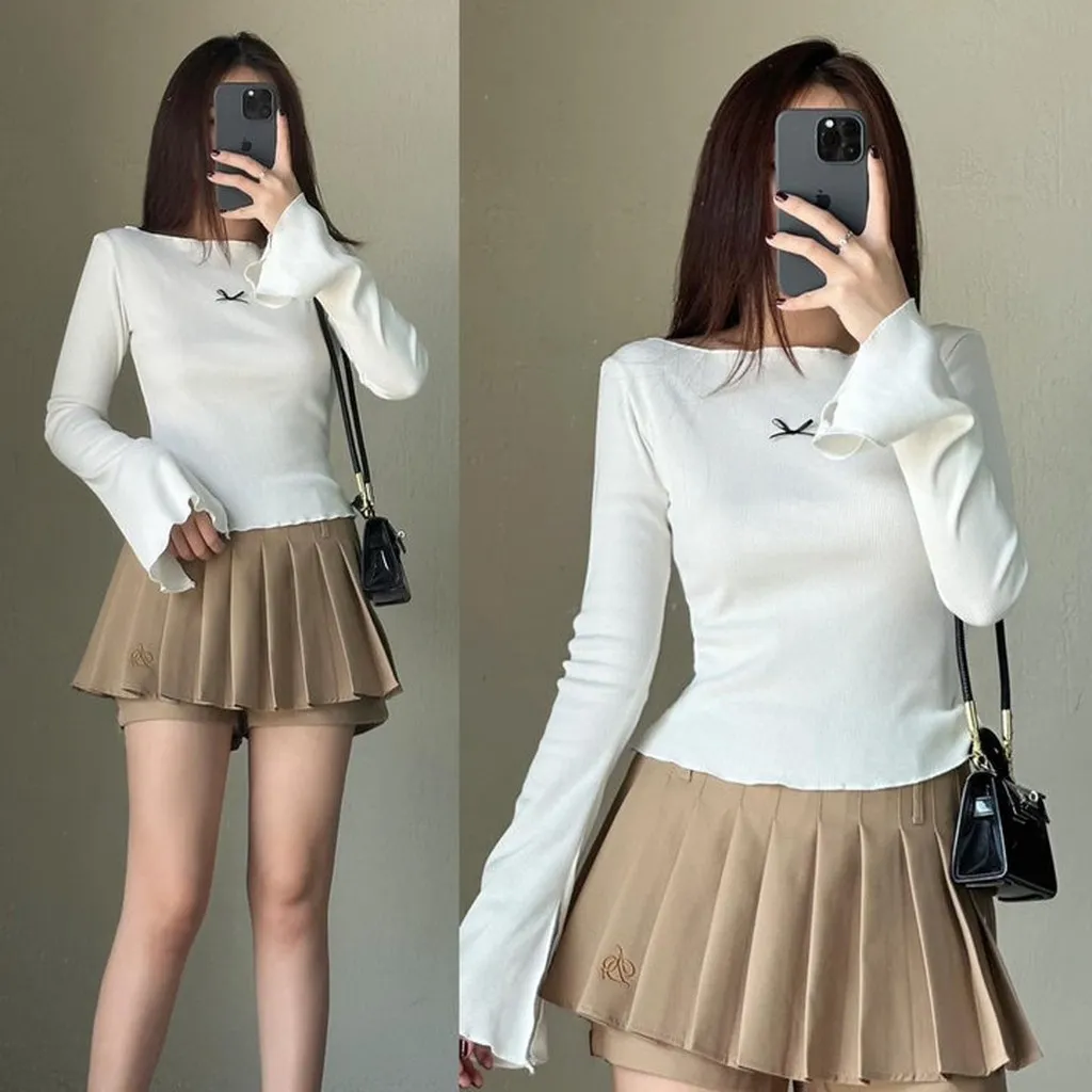 Alternative view of Áo Bẹc Vai Tay Loe Đính Nơ - Lê Phương Boutique
