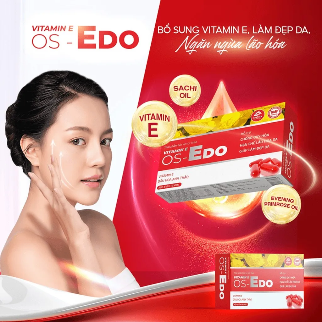 Alternative view of Viên Uống Bổ Sung Vitamin E Hỗ Trợ Chống Oxy Hoá, Làm Chậm Quá Trình Lão Hoá, Bảo Vệ Da, Cải Thiện Tình Trạng Thiếu Vitamin E Hộp 30 Viên