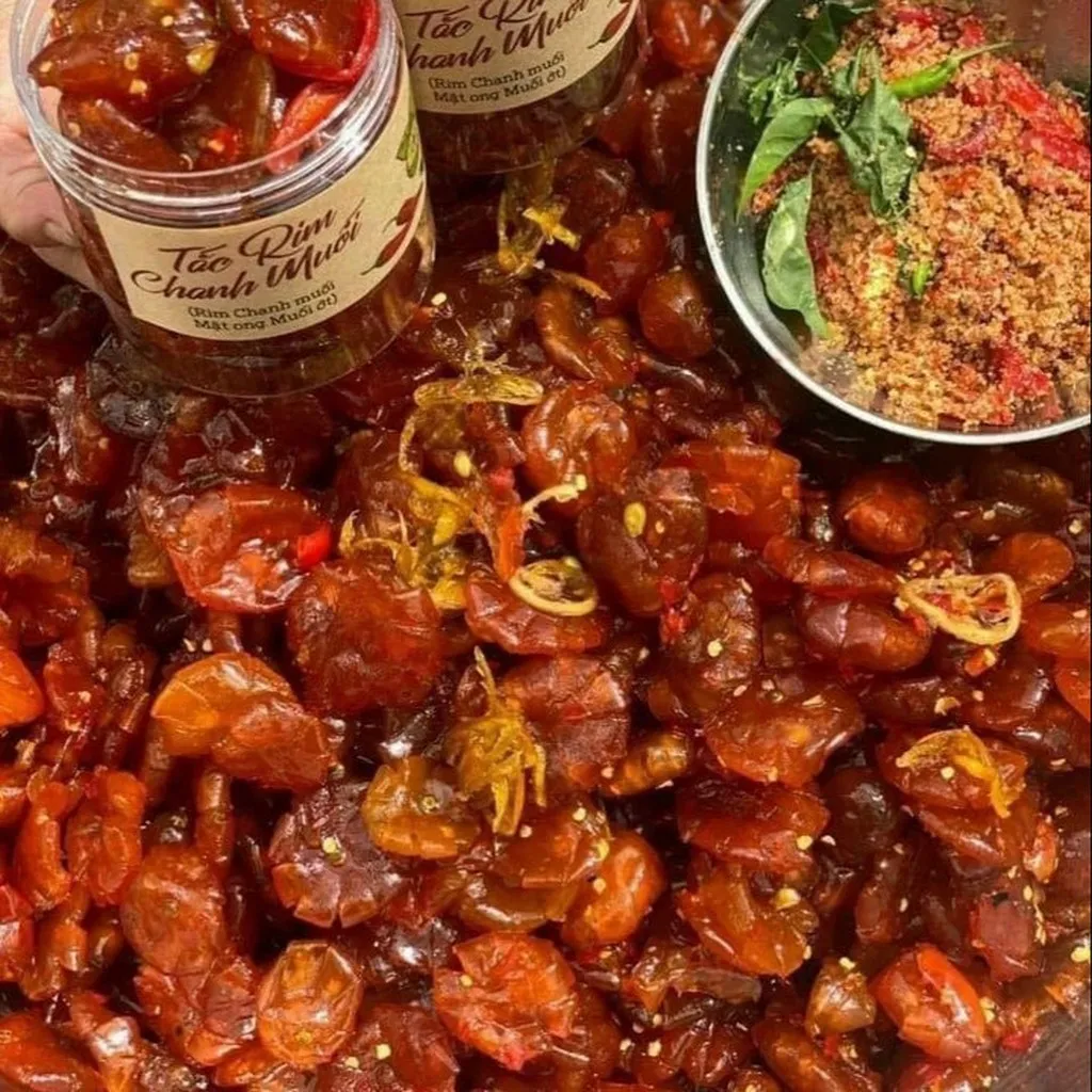 Tắc Rim Chanh Muối Mật Ong Muối Ớt 500g - Winnie House