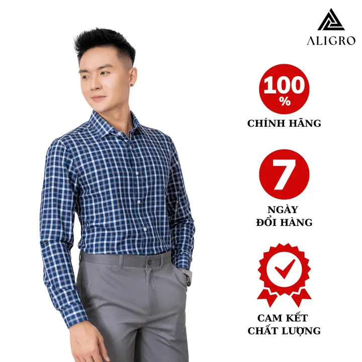 Áo Sơ Mi Nam Dài Tay Aligro Chất Liệu Bamboo Cao Cấp Mềm Mịn, Kháng Khuẩn, Chống Tia Uv Algs216 - Aligro