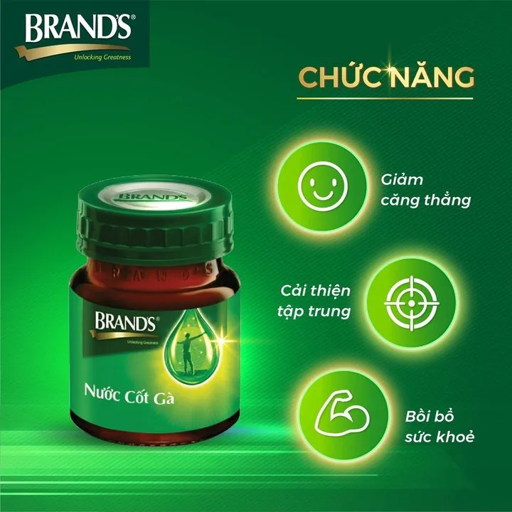 Nước Cốt Gà Brand's Vị Truyền Thống 42ml X 6 Lọ - Gdn