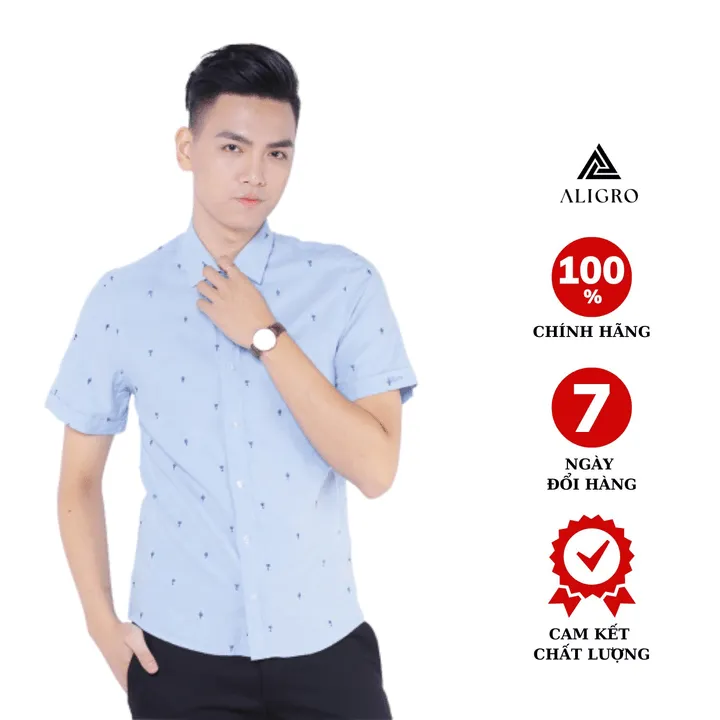 Áo Sơ Mi Nam Cộc Tay Aligro Algs-c42 - Aligro