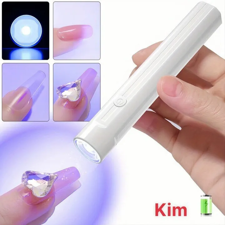 Đèn Hơ Móng Mini 1 Ngón Tích Điện Siêu Xinh