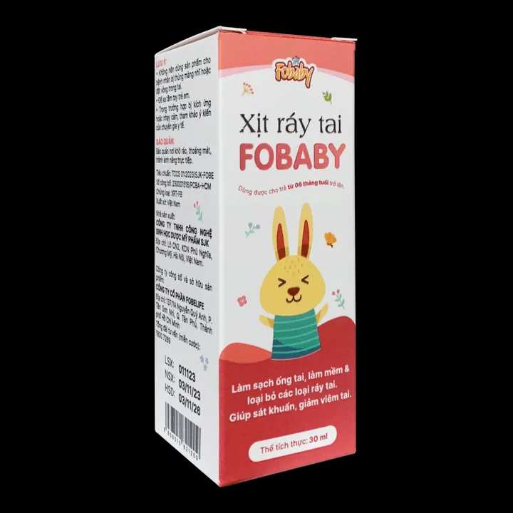 Alternative view of Xịt Ráy Tai Fobaby Làm Sạch, Sát Khuẩn Vệ Sinh Tai Cho Trẻ- Fobelife